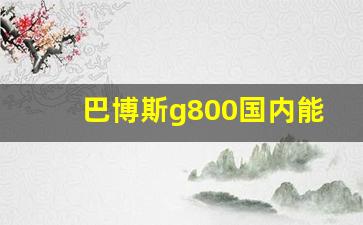 巴博斯g800国内能买到吗,2023款巴博斯g700官方报价