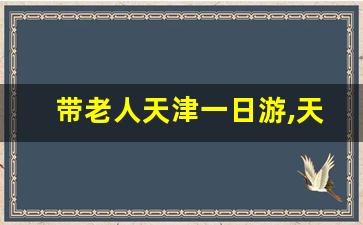 带老人天津一日游,天津吃住最方便的地方