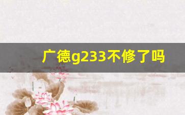 广德g233不修了吗,广德g233邱村到高湖段改建吗