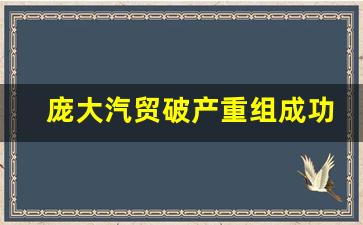 庞大汽贸破产重组成功了吗