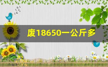 废18650一公斤多少钱,18650一般放几年就坏了