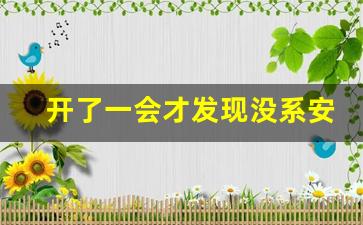 开了一会才发现没系安全带,忘了带安全带被拍4次罚几次