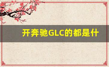 开奔驰GLC的都是什么人