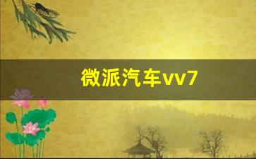 微派汽车vv7