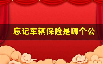 忘记车辆保险是哪个公司怎么查询