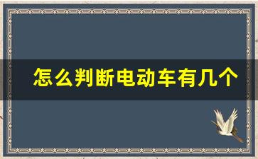 怎么判断电动车有几个电瓶