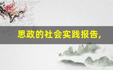 思政的社会实践报告,思政社会实践报告范文