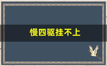 慢四驱挂不上