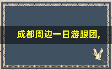 成都周边一日游跟团,成都周边一日游推荐路线