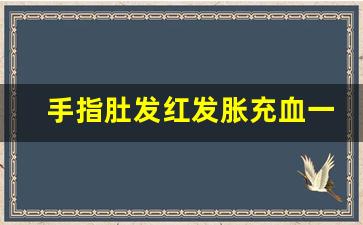 手指肚发红发胀充血一样