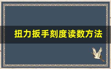 扭力扳手刻度读数方法,扭力扳手的使用方法