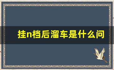 挂n档后溜车是什么问题,纯电车红绿灯要N档吗