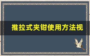 推拉式夹钳使用方法视频演示,手拉叉车