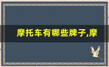 摩托车有哪些牌子,摩托车大全所有车型