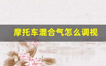 摩托车混合气怎么调视频教程,cb400混合气调整视频