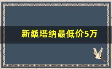 新桑塔纳最低价5万