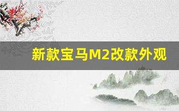 新款宝马M2改款外观曝光,宝马2系敞篷