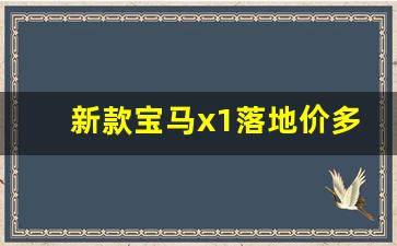 新款宝马x1落地价多少钱啊,2013年宝马x1二手车值得买吗