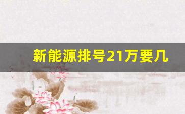 新能源排号21万要几年,新能源车排号怎么算