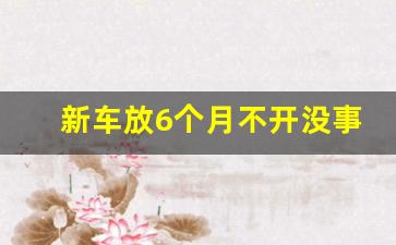 新车放6个月不开没事吧,新车买回来不经常开好吗