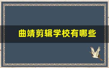 曲靖剪辑学校有哪些