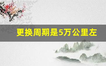 更换周期是5万公里左右