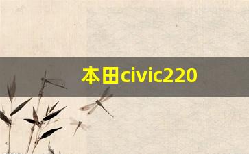 本田civic220舒适版价格,本田全新思域