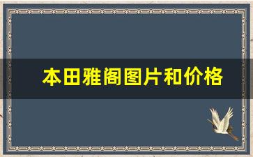 本田雅阁图片和价格