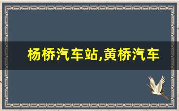 杨桥汽车站,黄桥汽车客运站