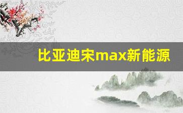 比亚迪宋max新能源,比亚迪宋油电混合2023款suv价格