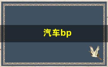 汽车bp