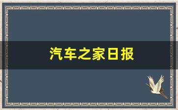 汽车之家日报