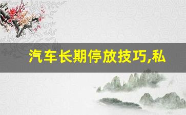 汽车长期停放技巧,私家车一年不开如何存放