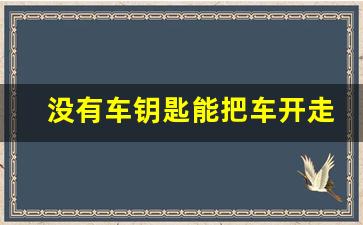 没有车钥匙能把车开走吗,没有车钥匙怎样能把车开走