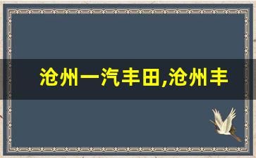 沧州一汽丰田,沧州丰田售后服务电话