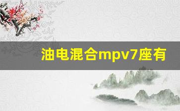 油电混合mpv7座有哪些,油混七座车哪个性价比最高的