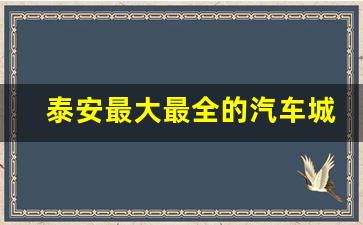 泰安最大最全的汽车城,泰安汽车销售中心汽车城