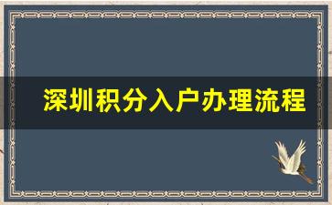 深圳积分入户办理流程与步骤