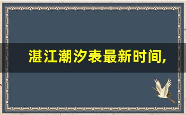 湛江潮汐表最新时间,湛江市潮汐表查询2021