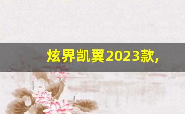 炫界凯翼2023款,凯翼轩度参数