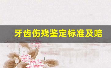 牙齿伤残鉴定标准及赔偿,鉴定牙齿伤残鉴定费需要多少钱