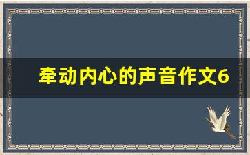 牵动内心的声音作文600字