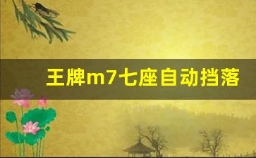 王牌m7七座自动挡落地价