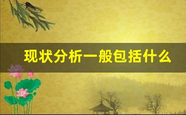 现状分析一般包括什么,论文现状分析的三个步骤