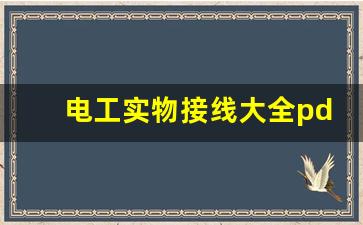 电工实物接线大全pdf,电工手册破解专业版