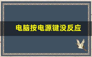 电脑按电源键没反应