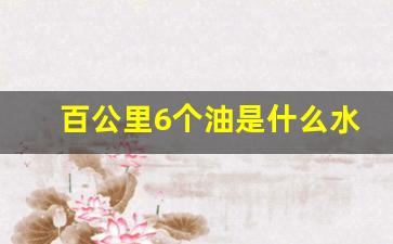 百公里6个油是什么水平,5个油耗是什么概念