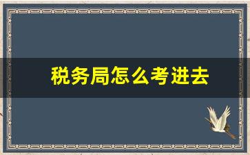 税务局怎么考进去