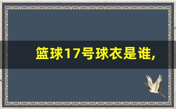 篮球17号球衣是谁,篮球球衣号码怎么选