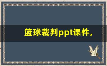 篮球裁判ppt课件,篮球裁判证报名入口